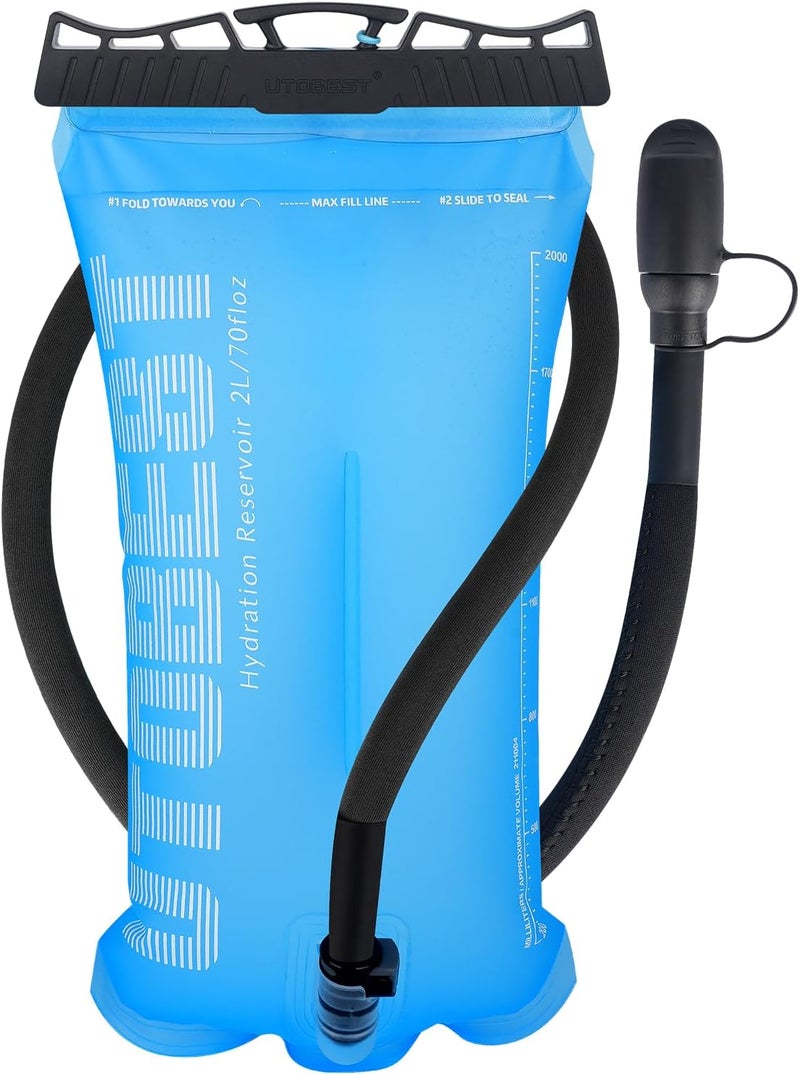 UTOBEST Hydration Bladder,TPU Water Bladder,Water Bladder for Hiking Backpack,BPA Free,Wide Opening,Leak-Proof,Water Reservoir for Hiking Cycling Camping Running - Image 1